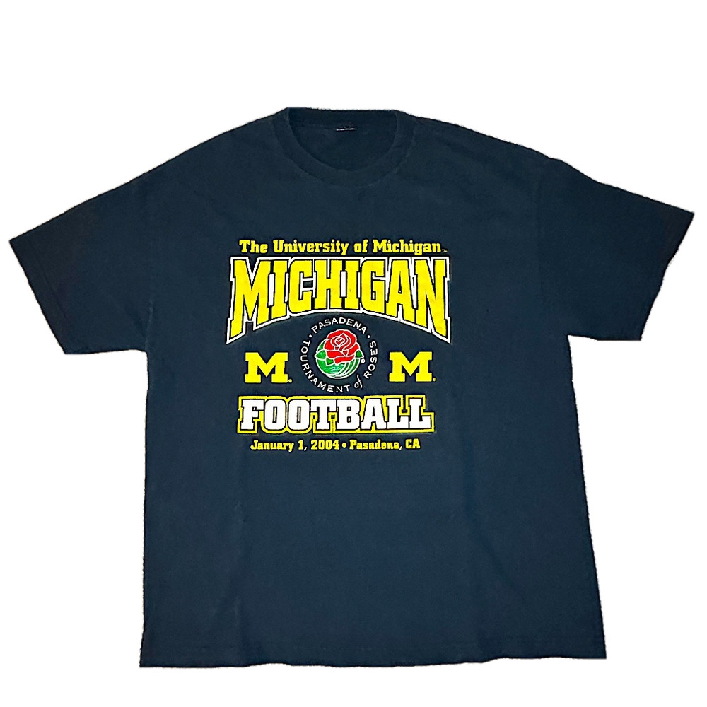 University of Michigan Football 2004 Rose Bowl Shirt Size XL